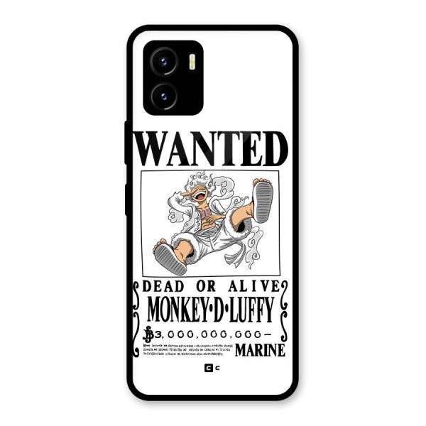 Munkey D Luffy Wanted  Glass Back Case for Vivo Y15s