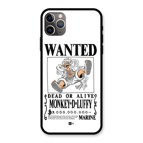 Munkey D Luffy Wanted  Glass Back Case for iPhone 11 Pro Max