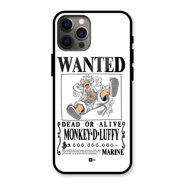 Munkey D Luffy Wanted  Glass Back Case for iPhone 12 Pro Max
