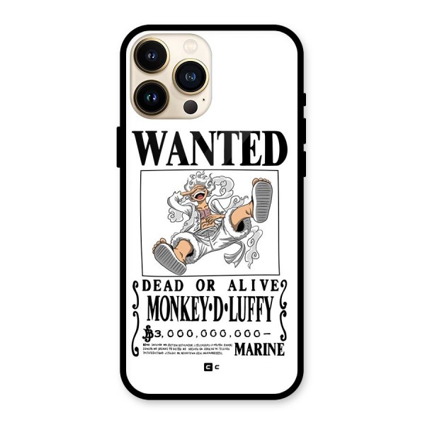 Munkey D Luffy Wanted  Glass Back Case for iPhone 13 Pro Max