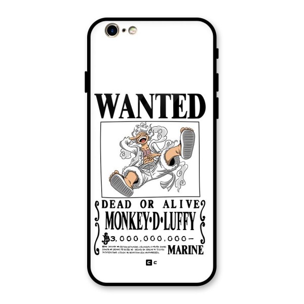 Munkey D Luffy Wanted  Glass Back Case for iPhone 6 6S