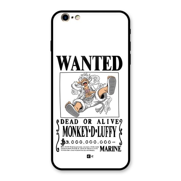 Munkey D Luffy Wanted  Glass Back Case for iPhone 6 Plus 6S Plus