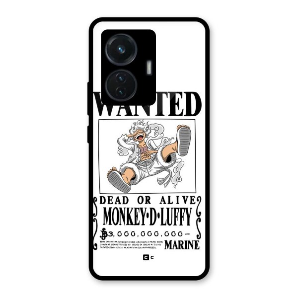 Munkey D Luffy Wanted  Glass Back Case for iQOO Z6 44W