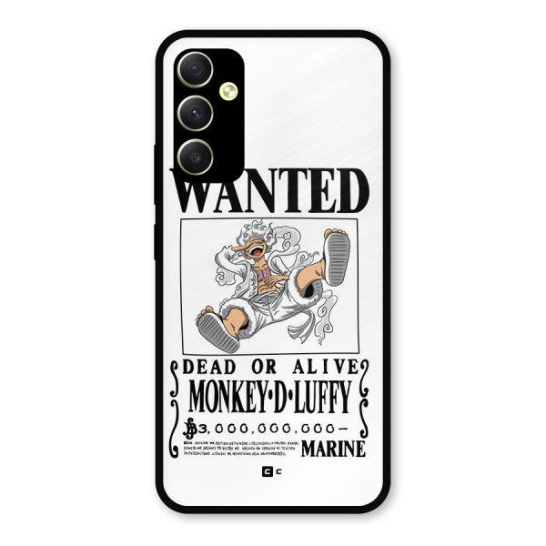 Munkey D Luffy Wanted  Metal Back Case for Galaxy A34