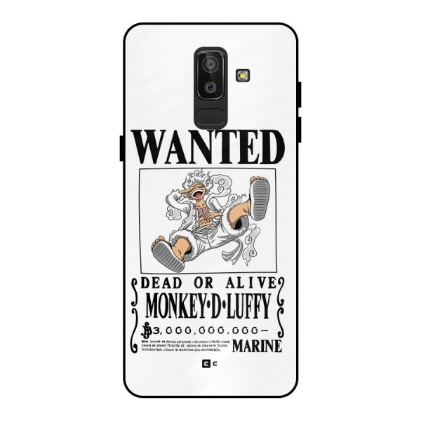 Munkey D Luffy Wanted  Metal Back Case for Galaxy J8