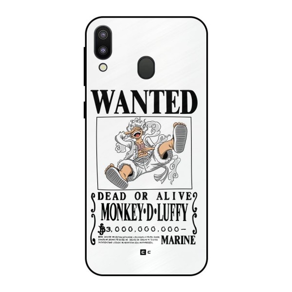 Munkey D Luffy Wanted  Metal Back Case for Galaxy M20