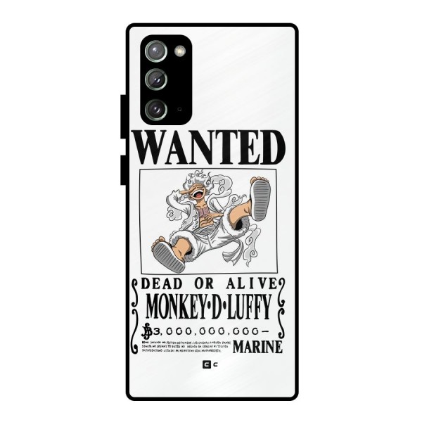 Munkey D Luffy Wanted  Metal Back Case for Galaxy Note 20