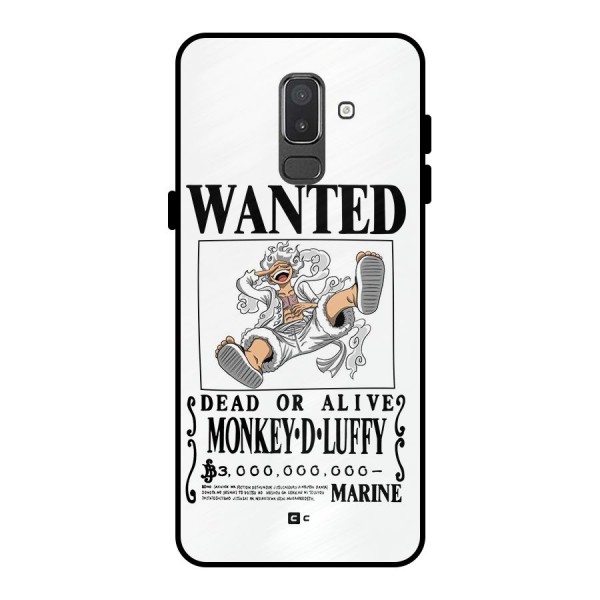 Munkey D Luffy Wanted  Metal Back Case for Galaxy On8 (2018)