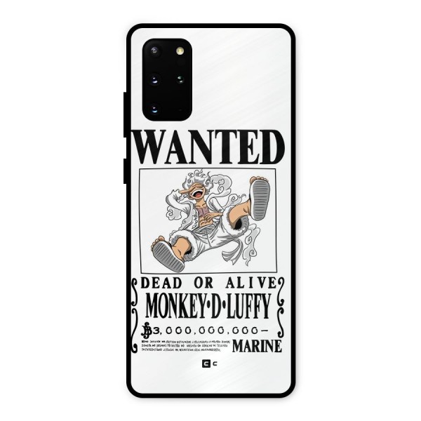 Munkey D Luffy Wanted  Metal Back Case for Galaxy S20 Plus