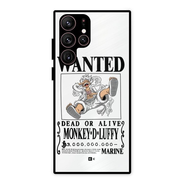 Munkey D Luffy Wanted  Metal Back Case for Galaxy S22 Ultra 5G