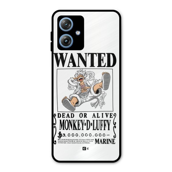 Munkey D Luffy Wanted  Metal Back Case for Moto G54