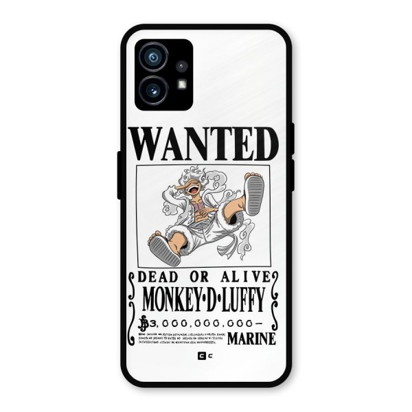 Munkey D Luffy Wanted  Metal Back Case for Nothing Phone 1