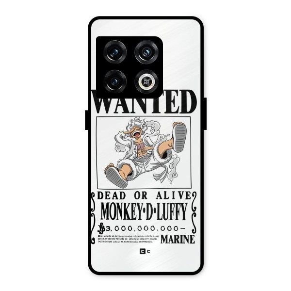 Munkey D Luffy Wanted  Metal Back Case for OnePlus 10 Pro 5G