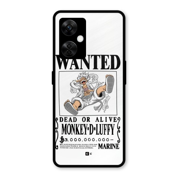 Munkey D Luffy Wanted  Metal Back Case for OnePlus Nord CE 3 Lite