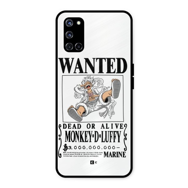 Munkey D Luffy Wanted  Metal Back Case for Oppo A52