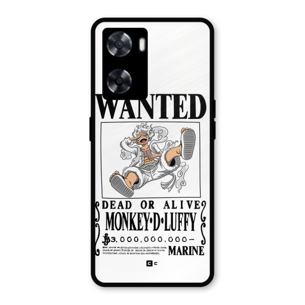Munkey D Luffy Wanted  Metal Back Case for Oppo A57 2022