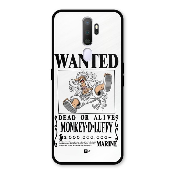 Munkey D Luffy Wanted  Metal Back Case for Oppo A5 (2020)