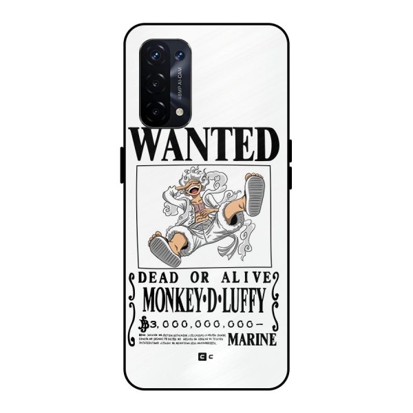 Munkey D Luffy Wanted  Metal Back Case for Oppo A74 5G