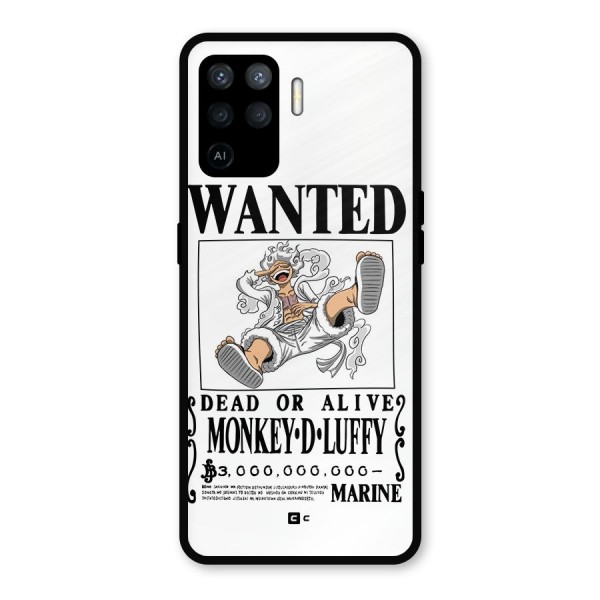 Munkey D Luffy Wanted  Metal Back Case for Oppo F19 Pro