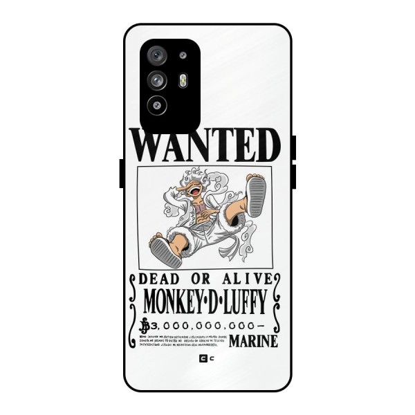 Munkey D Luffy Wanted  Metal Back Case for Oppo F19 Pro Plus 5G
