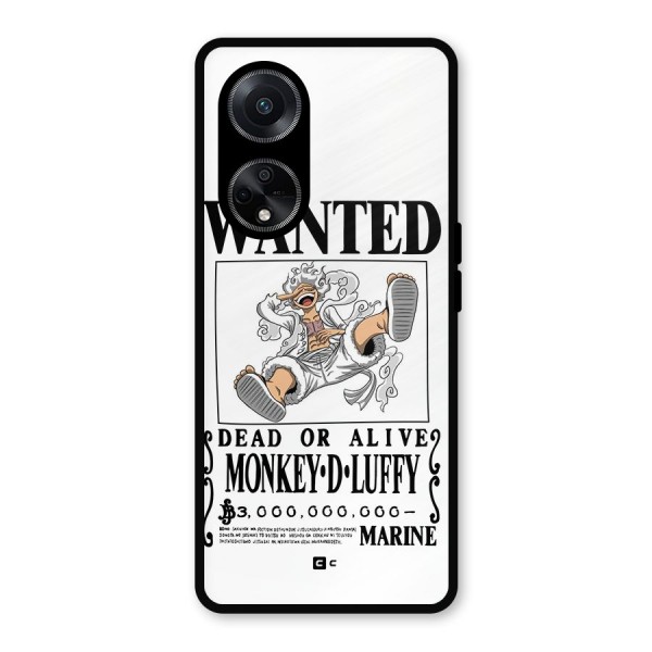 Munkey D Luffy Wanted  Metal Back Case for Oppo F23