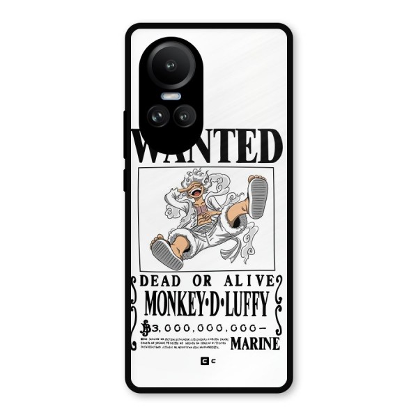 Munkey D Luffy Wanted  Metal Back Case for Oppo Reno10