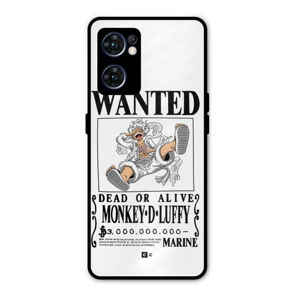 Munkey D Luffy Wanted  Metal Back Case for Oppo Reno7 5G