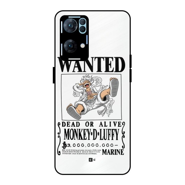 Munkey D Luffy Wanted  Metal Back Case for Oppo Reno7 Pro 5G