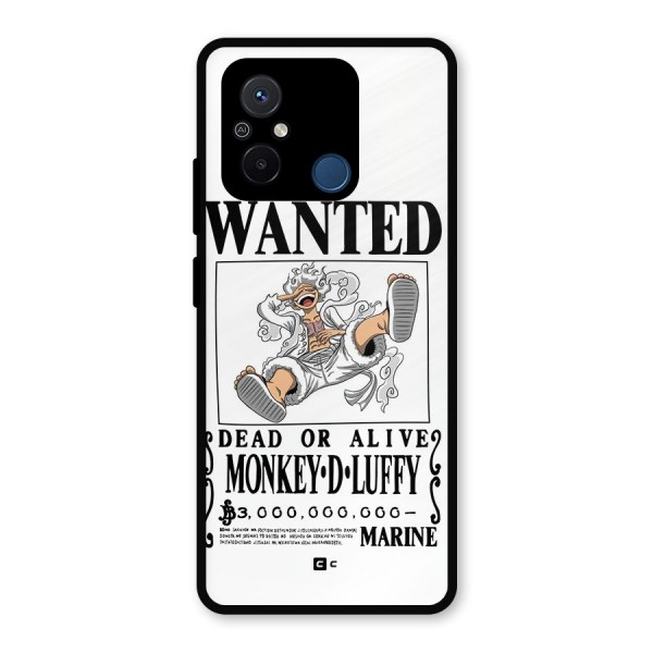 Munkey D Luffy Wanted  Metal Back Case for Poco C55