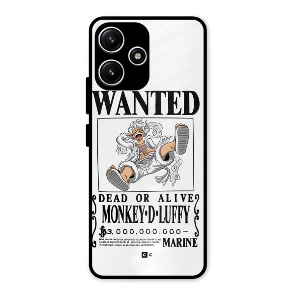 Munkey D Luffy Wanted  Metal Back Case for Poco M6 Pro