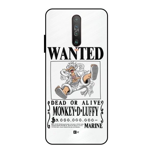 Munkey D Luffy Wanted  Metal Back Case for Poco X2