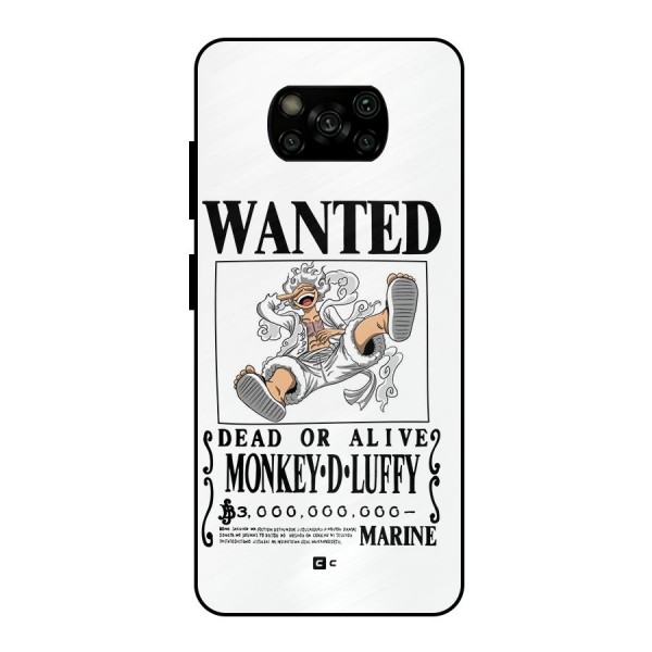 Munkey D Luffy Wanted  Metal Back Case for Poco X3