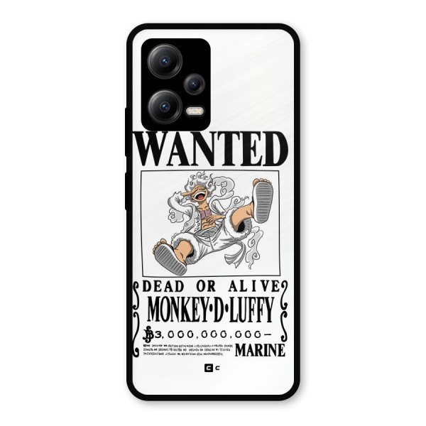 Munkey D Luffy Wanted  Metal Back Case for Poco X5