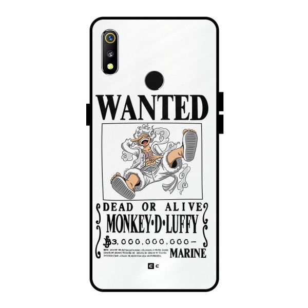 Munkey D Luffy Wanted  Metal Back Case for Realme 3
