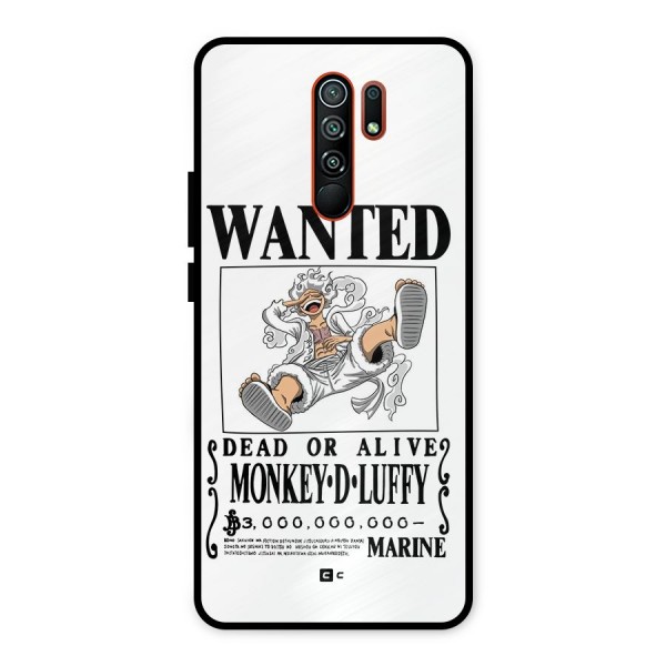 Munkey D Luffy Wanted  Metal Back Case for Redmi 9 Prime