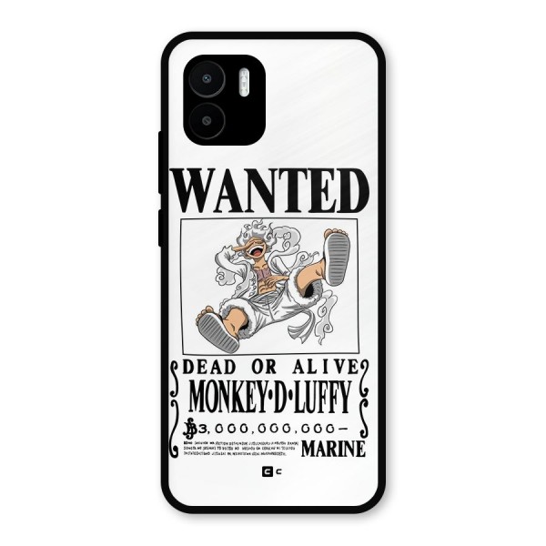 Munkey D Luffy Wanted  Metal Back Case for Redmi A1