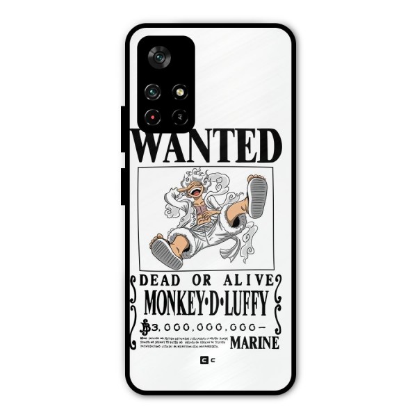 Munkey D Luffy Wanted  Metal Back Case for Redmi Note 11T 5G