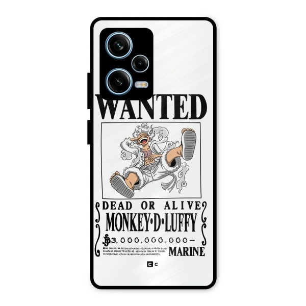 Munkey D Luffy Wanted  Metal Back Case for Redmi Note 12 Pro