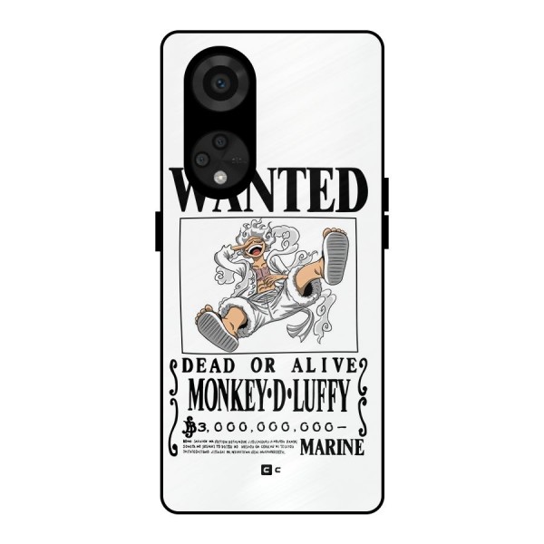 Munkey D Luffy Wanted  Metal Back Case for Reno8 T 5G