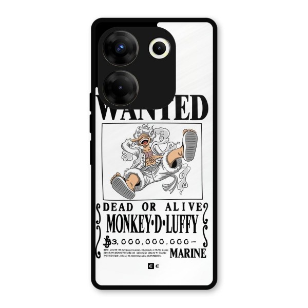 Munkey D Luffy Wanted  Metal Back Case for Tecno Camon 20