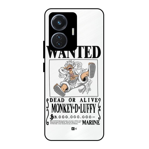Munkey D Luffy Wanted  Metal Back Case for Vivo T1 44W