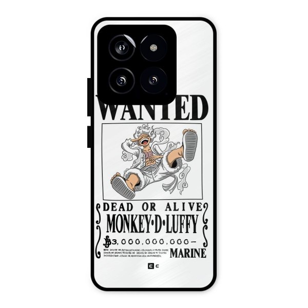 Munkey D Luffy Wanted  Metal Back Case for Xiaomi 14