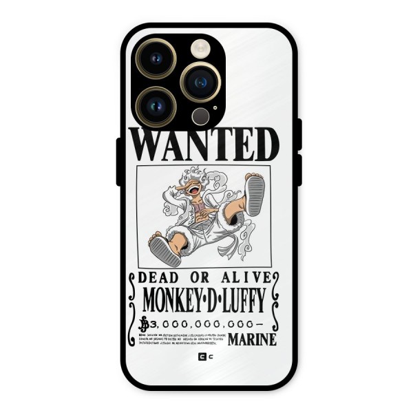 Munkey D Luffy Wanted  Metal Back Case for iPhone 14 Pro