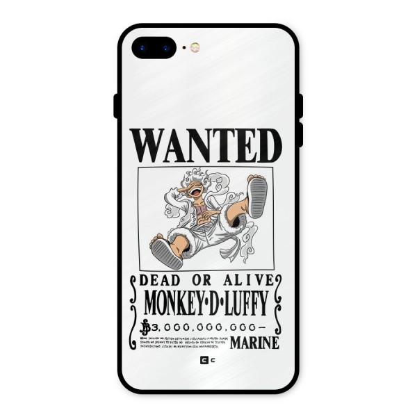 Munkey D Luffy Wanted  Metal Back Case for iPhone 8 Plus