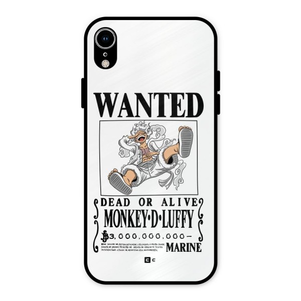 Munkey D Luffy Wanted  Metal Back Case for iPhone XR