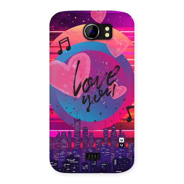 Music City Love Back Case for Micromax Canvas 2 A110