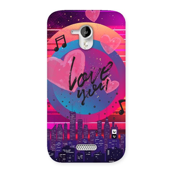 Music City Love Back Case for Micromax Canvas HD A116
