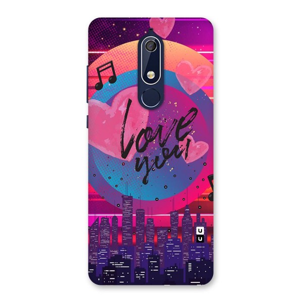 Music City Love Back Case for Nokia 5.1