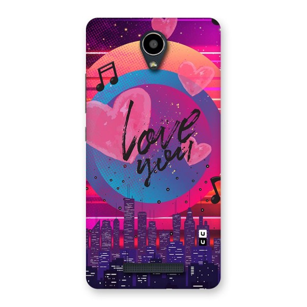 Music City Love Back Case for Redmi Note 2