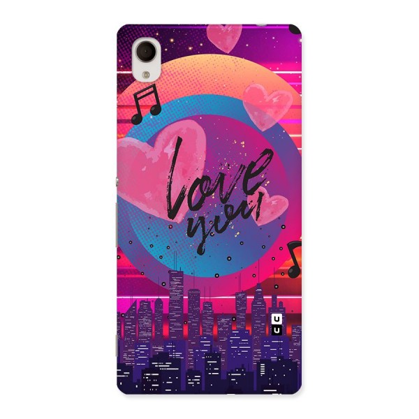Music City Love Back Case for Sony Xperia M4